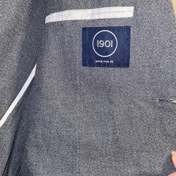 1901 Men’s Size Large Grey Two Button Dress Jacket (see description)*** - Picture 4 of 13